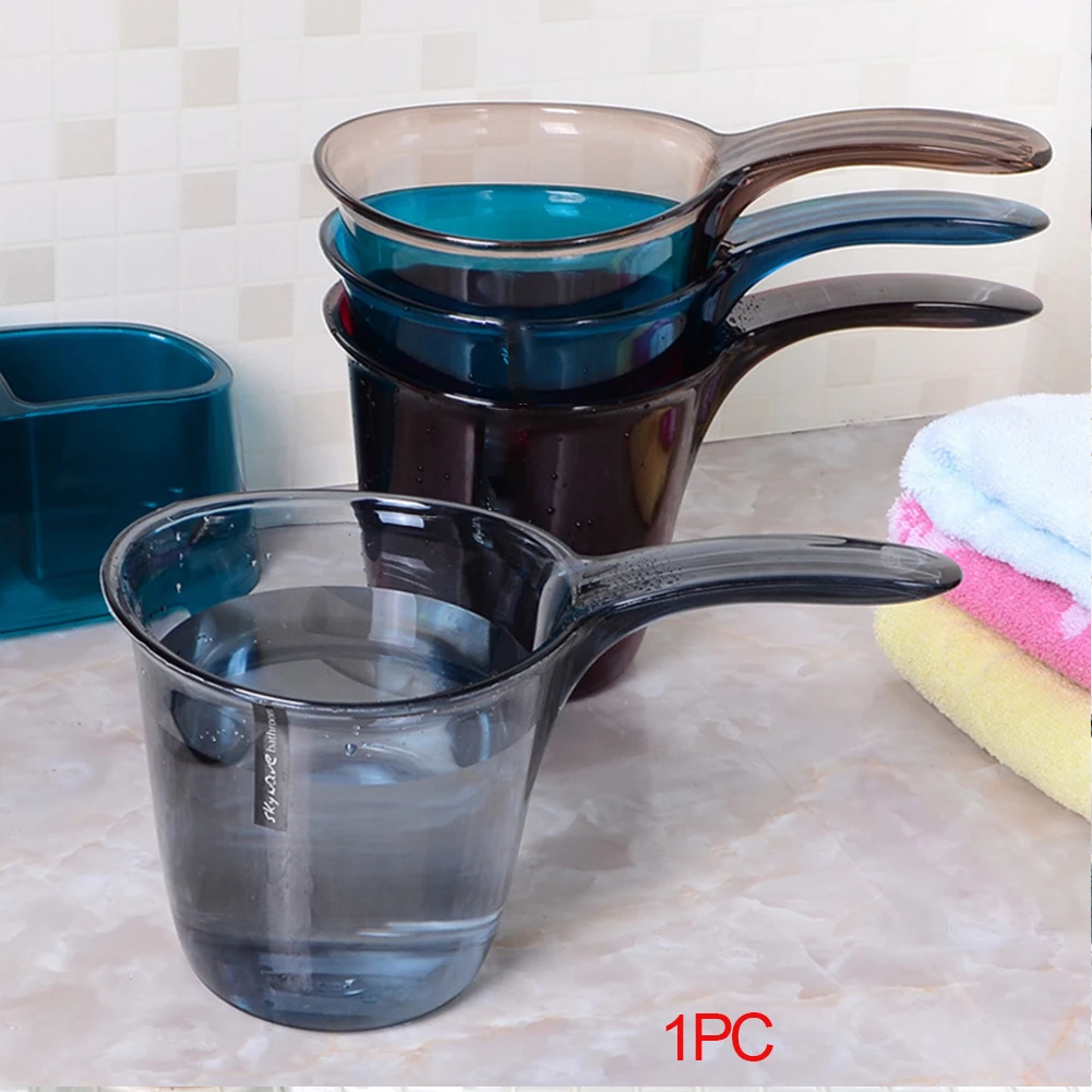 Safe Thickened Kitchen Washing Water Scoop Lightweight Shampoo Cup Solid Baby Bath Durable Cooking Clear Cleaning Long Handle | Дом и сад