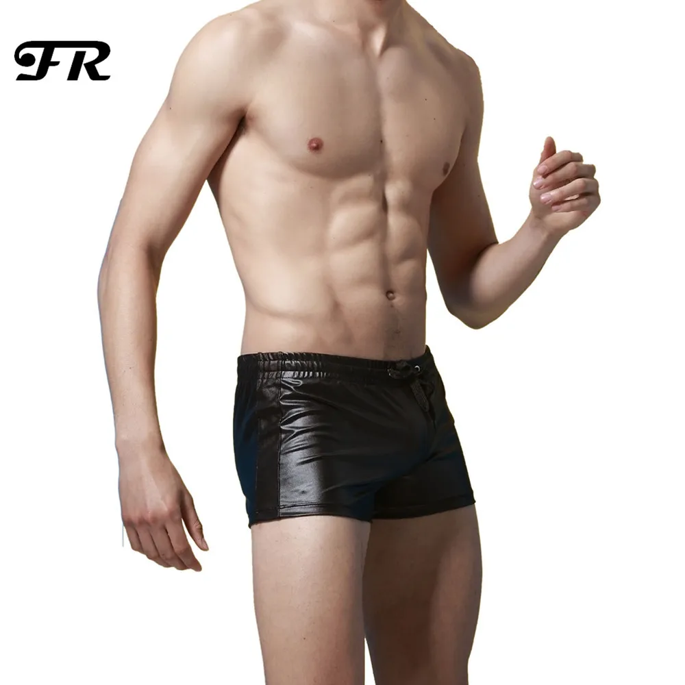 Мужские трусы боксеры FR из искусственной кожи мужское нижнее белье|boxer shorts|trunk