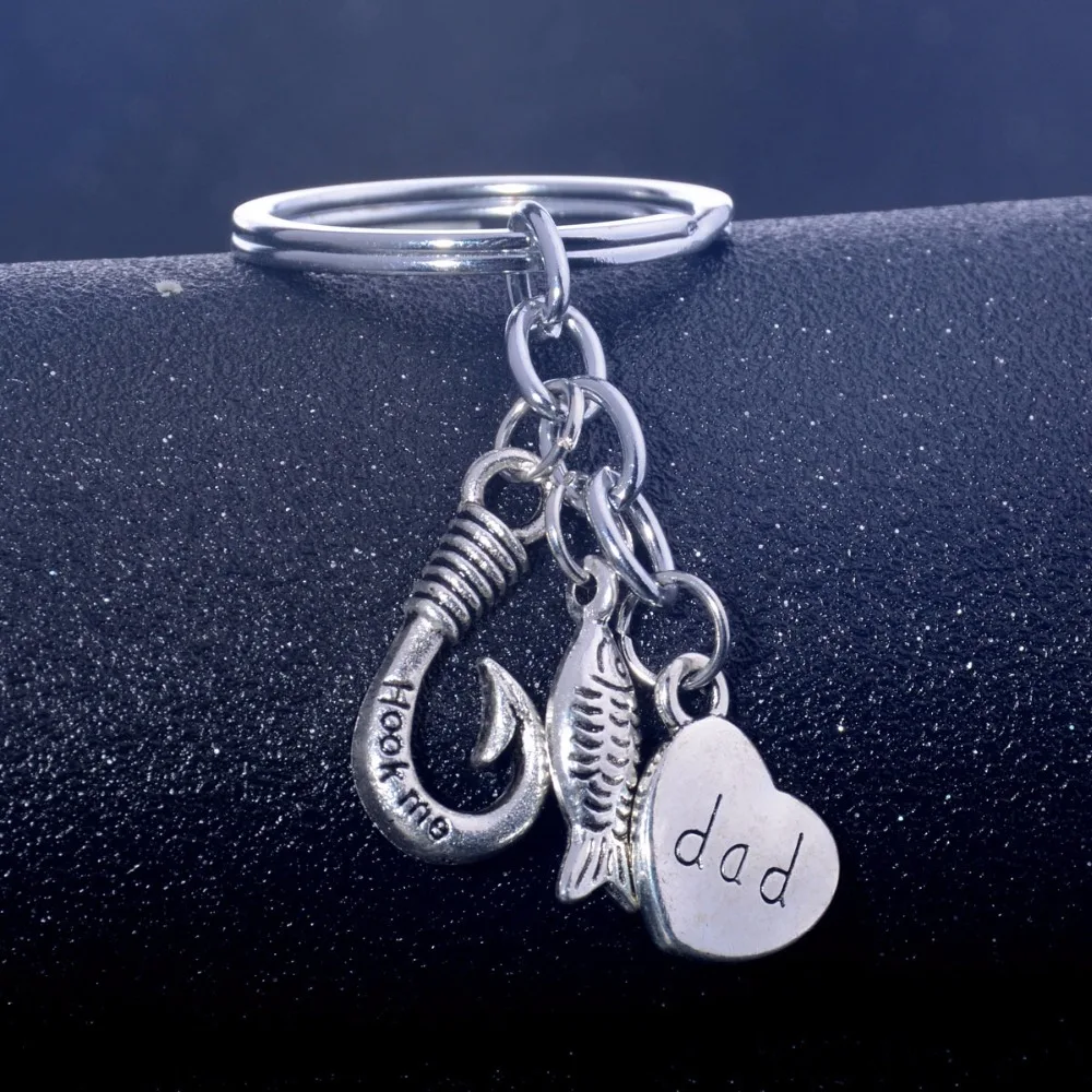 Брелок для ключей рыба с подвеской в виде папы|keyring love|fashion keychainkeychain fashion |