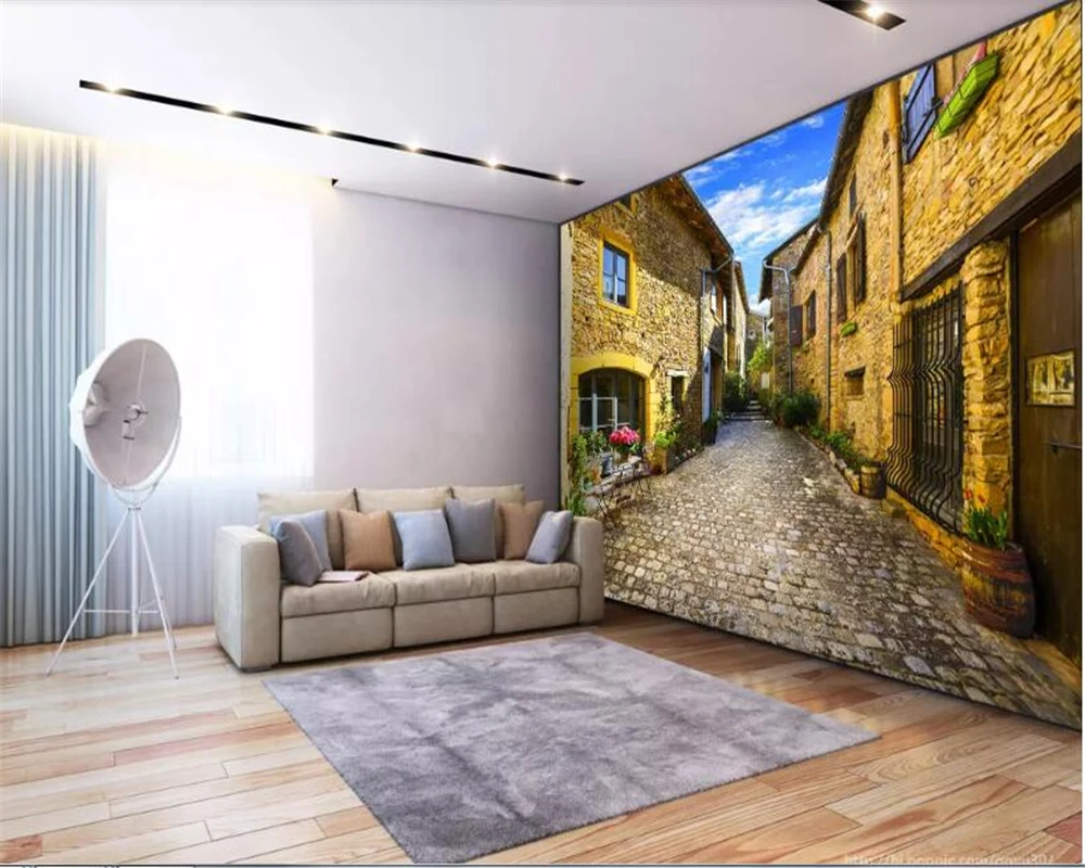 Фотообои beibehang 3d с изображением улиц и европейских городов украшение для всей