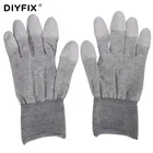 1 пара, антистатические перчатки DIYFIX из ПУ кожи, с покрытием