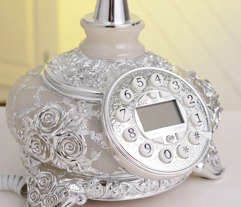 Нефритовый античный стационарный домашний телефон в стиле ретро украшение для