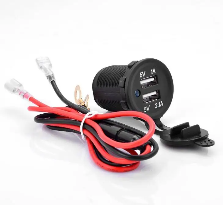 12 В Dual USB электронные автомобильные Зарядное устройство адаптер Авто