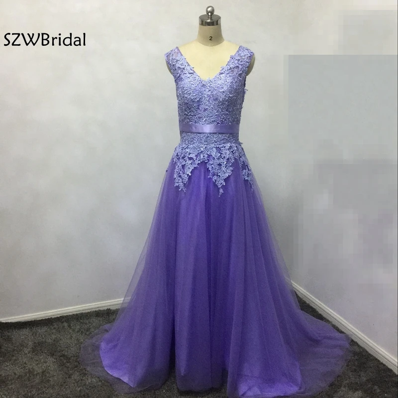 

New Arrival V Neck Purple Long evening dress 2021 Abendkleider abiye Formal dress elegant vestido longo evening dresses long