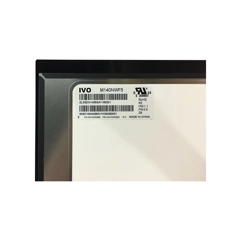 5D10M42892 For Lenovo Yoga 520-14 Laptop LCD Touch Screen Digitizer Assembly M140NWF5 R2 ST50M60350 |