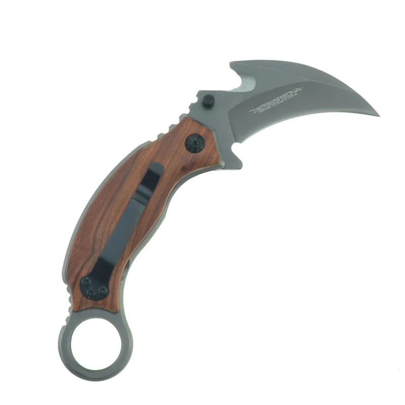 Высокое качество cs go counter strike karambit нож складной тактический охотничий холодный стальной нож с деревянной ручкой EDC инструмент