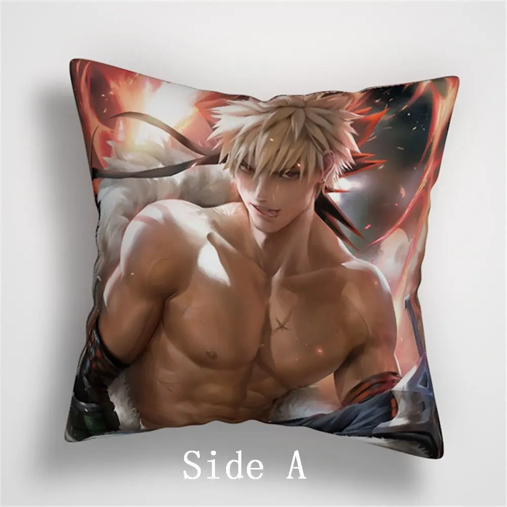 Suef Аниме Манга Boku no hero Академия Bakugou аниме двухсторонняя подушка чехол для