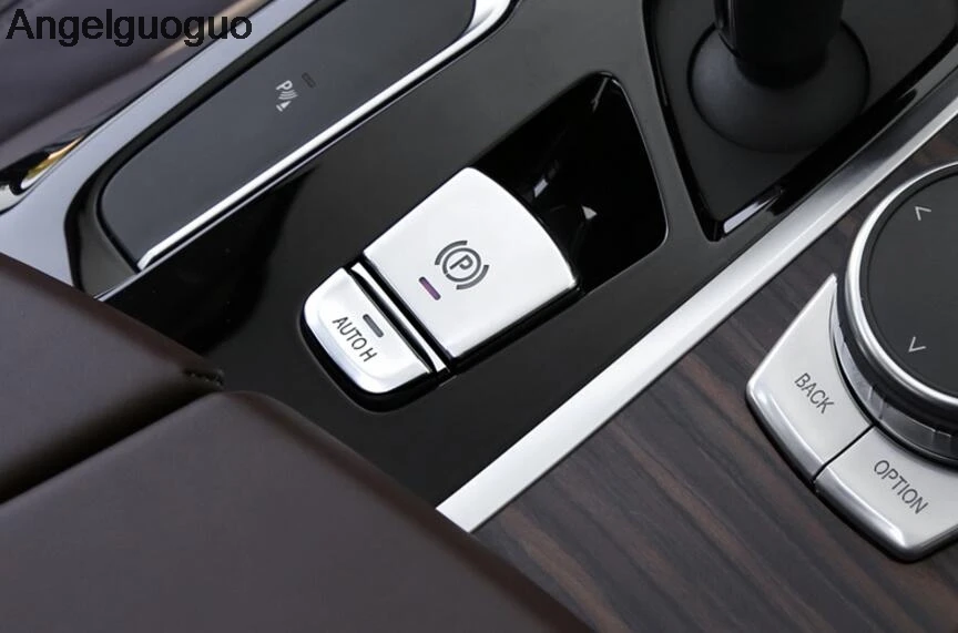Angelguoguo центральный ручной тормоз P Авто H кнопка декоративная Накладка для BMW 5