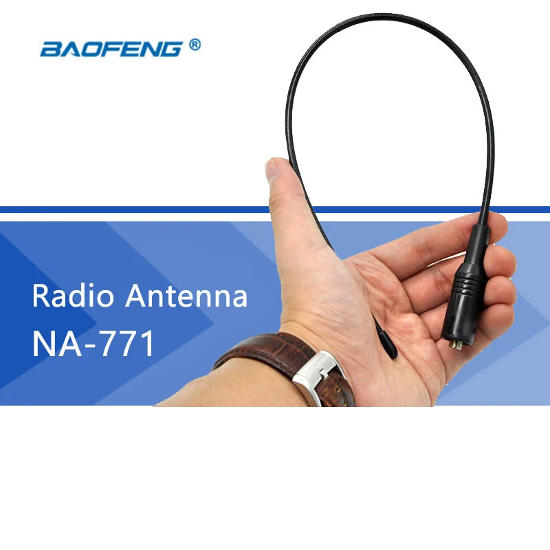 Радио антенна 771 Baofeng иди и болтай Walkie Talkie “иди коэффициент усиления антенны SMA F