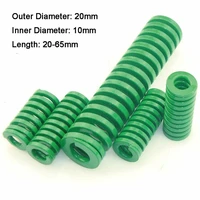 1pcs spring heavy load coil stamping compression mold die spring green outside diameter 20mm inner diameter 10mm length 20 65mm