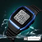 Мужские спортивные часы SKMEI, водонепроницаемые электронные светодиодные цифровые наручные часы, 2018