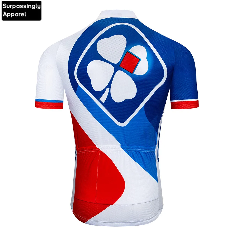 2019 команда FDJ Велоспорт Джерси Белый Летний с коротким рукавом Комплект
