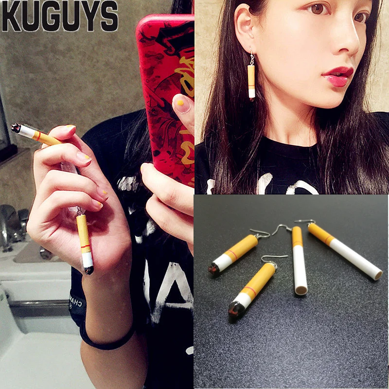 Женские серьги-капельки KUGUYS модные ювелирные изделия с ассиметричными