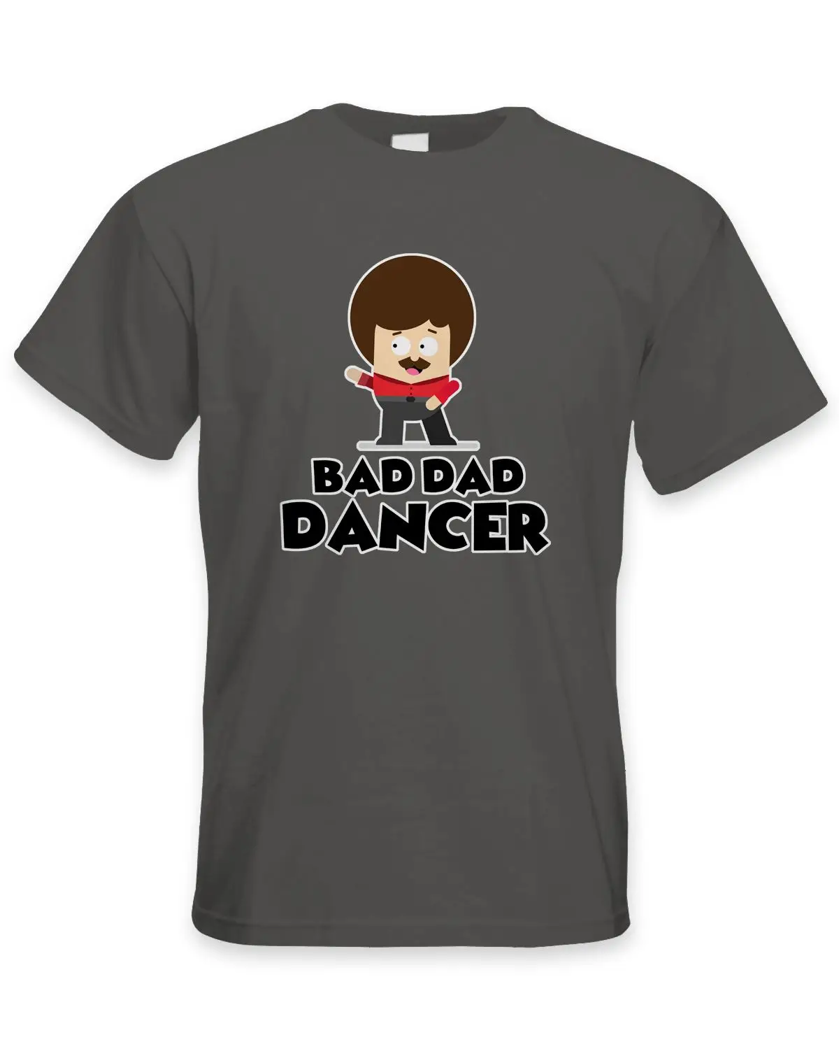 Bad Dad Dancer Dad's Funny Birthday Мужская футболка с героями мультфильмов для дня отцов