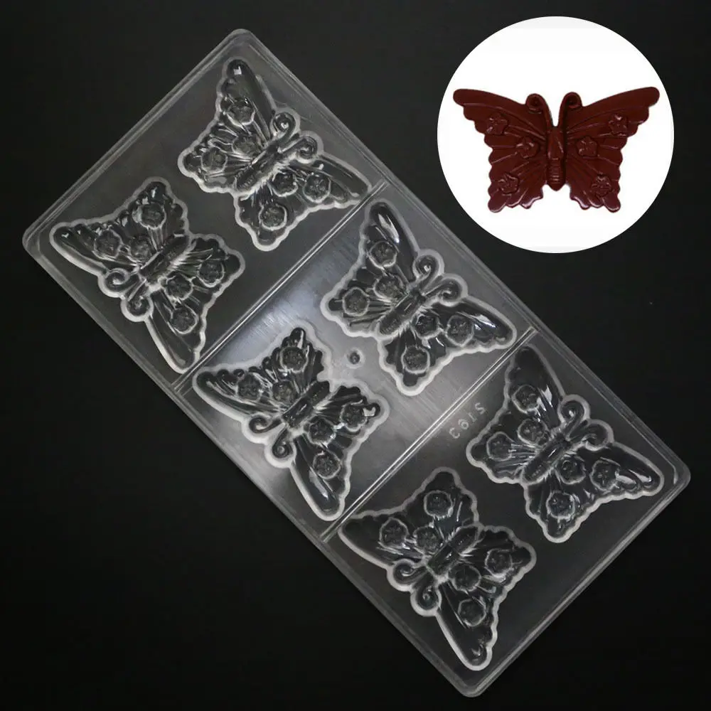 Grainrain бабочка Поликарбонат PC новый лоток для шоколада прозрачные пластиковые