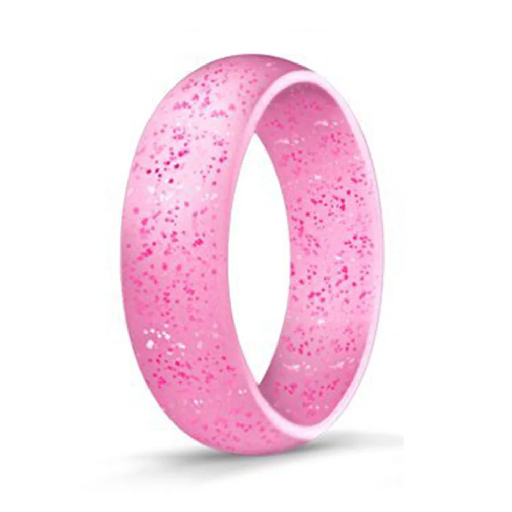 Гипоаллергенное гибкое резиновое кольцо для мужчин и женщин размер 5 7 мм 4 10 FDA