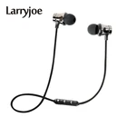 Беспроводные наушники с Bluetooth-адаптером, магнитные наушники, Спортивная гарнитура, стерео бас, наушники с микрофоном