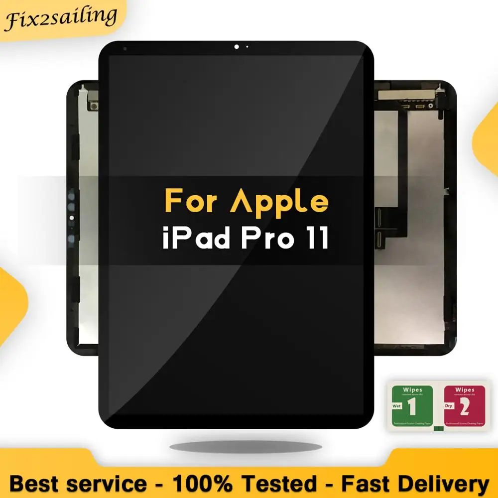 100% протестированный ЖК дисплей сенсорный экран панель для Apple iPad Pro 11 A80 A1934 a1989 в