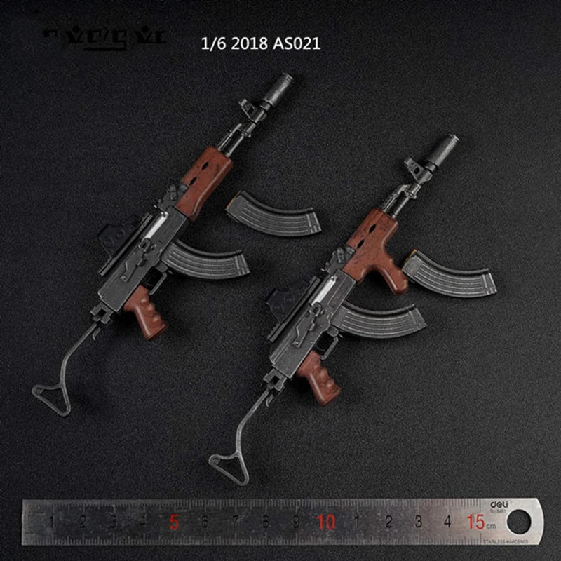 1/6 весы рисунок аксессуар AK47 древесины версия тактическое оружие Модель с/без