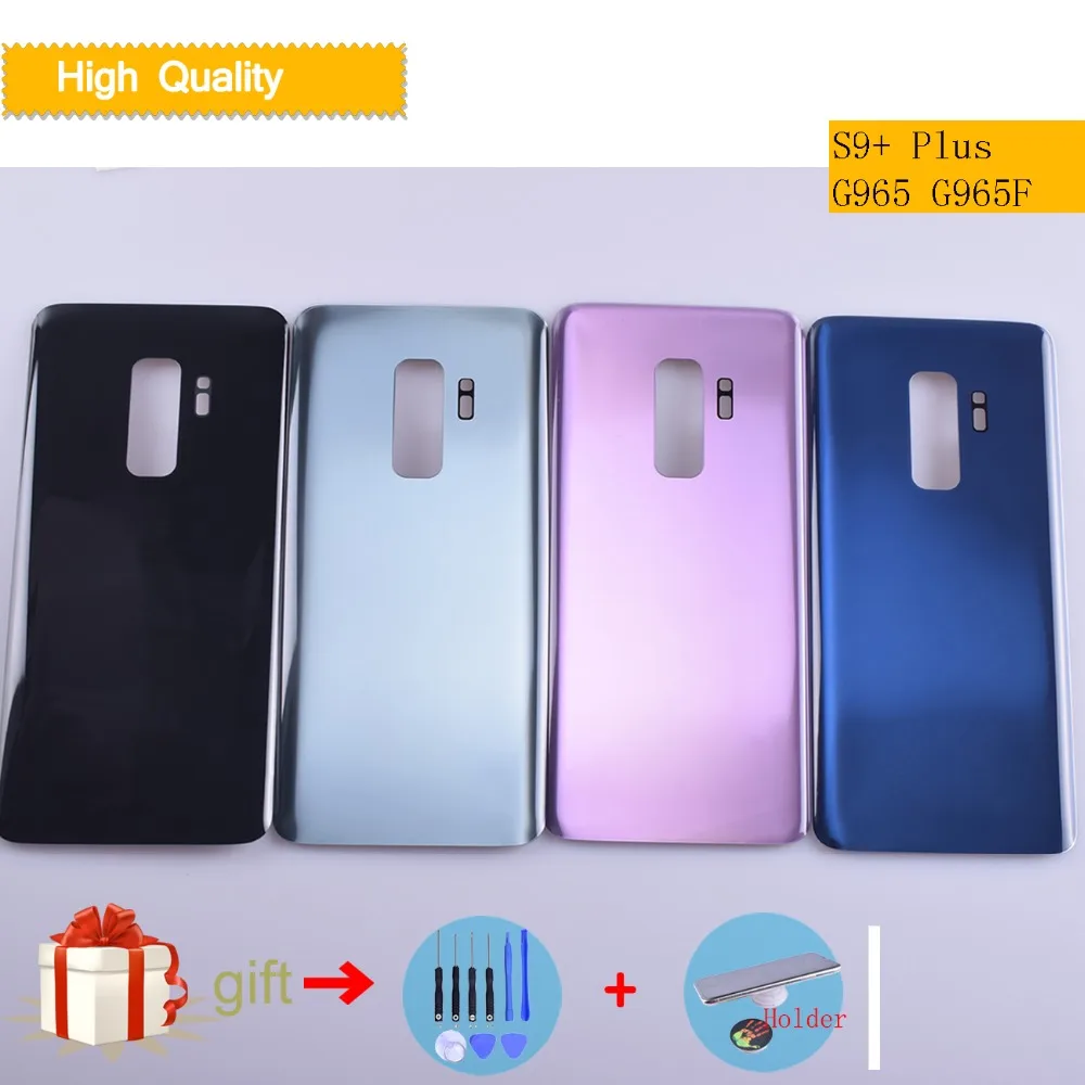 Для Samsung Galaxy S9 + Plus G965 G965F SM корпус аккумуляторная крышка задняя Корпус дверь S9Plus