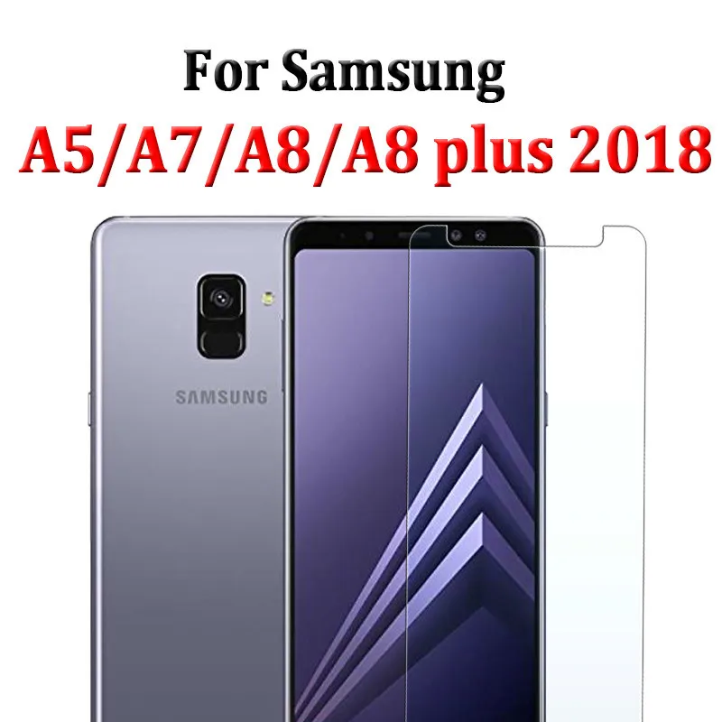 Для Samsung galaxy a8 2018 стекло для a5 a7 a 8 plus защита экрана закаленное 9h защитная