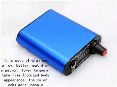 Профессиональный синий светодиодный экран мини тату машина источник питания со