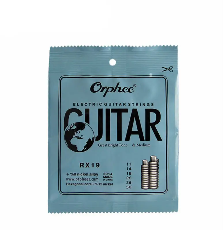 10 комплектов Orphee антикоррозийное покрытие простые стали электрогитарные струны