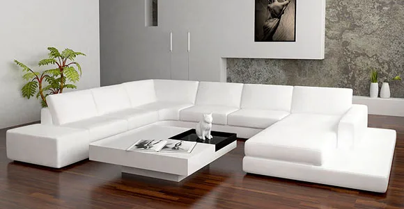 Новый дизайн наборы диванов u образной формы со светодиодным светильник|designer sofa