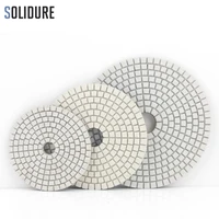 7pcsset 100mm 3 4 5 diamond polishing pads dry or wet use for polishing granitemarble engineered stone and concrete