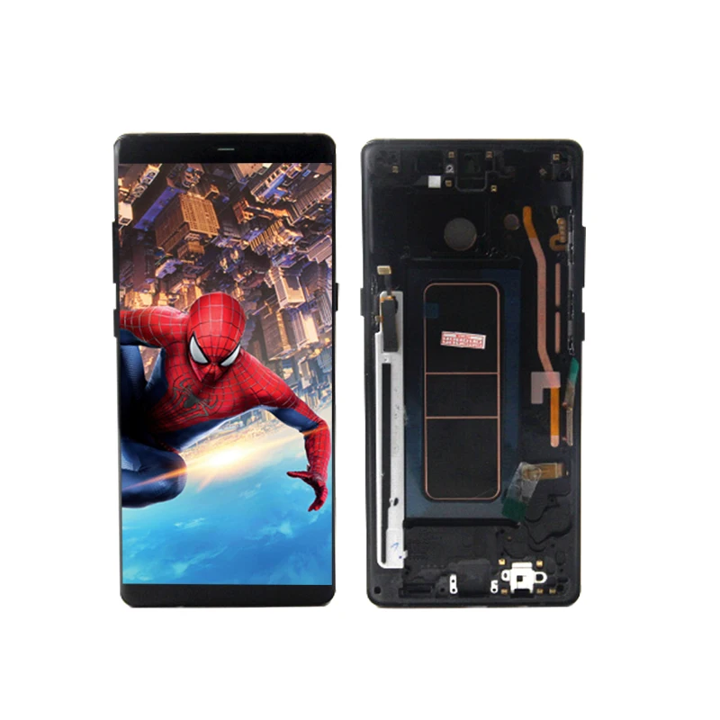N8 With Black Frame Протестирован для SAMSUNG GALAXY Note 8 lcd Note8 дисплей кодирующий преобразователь сенсорного экрана в сборе Замена для SAMSUNG Note 8 lcd - Цвет: N8 With Black Frame