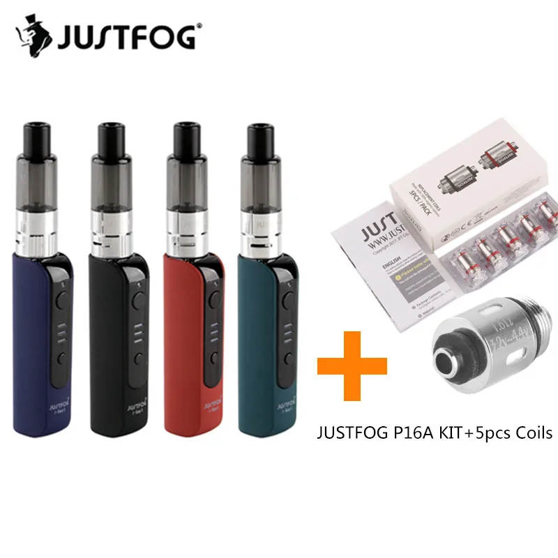 Набор для вейпа JUSTFOG P16A Мини Портативная электронная сигарета с встроенным