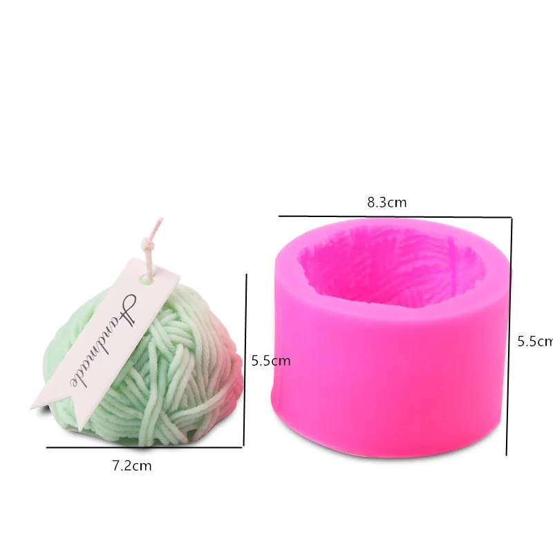 Форма для вязания шерстяных шариков силиконовая форма свечей сделай сам