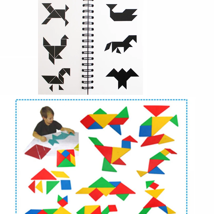 Игрушки для детей от Tangram игрушки 3 лет развивающие Монтессори Matematica вызов