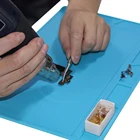 Высококачественный Магнитный Антистатический силиконовый коврик для ремонта фотоизоляции подогрева сотового телефона платформа для обслуживания 34*23 см