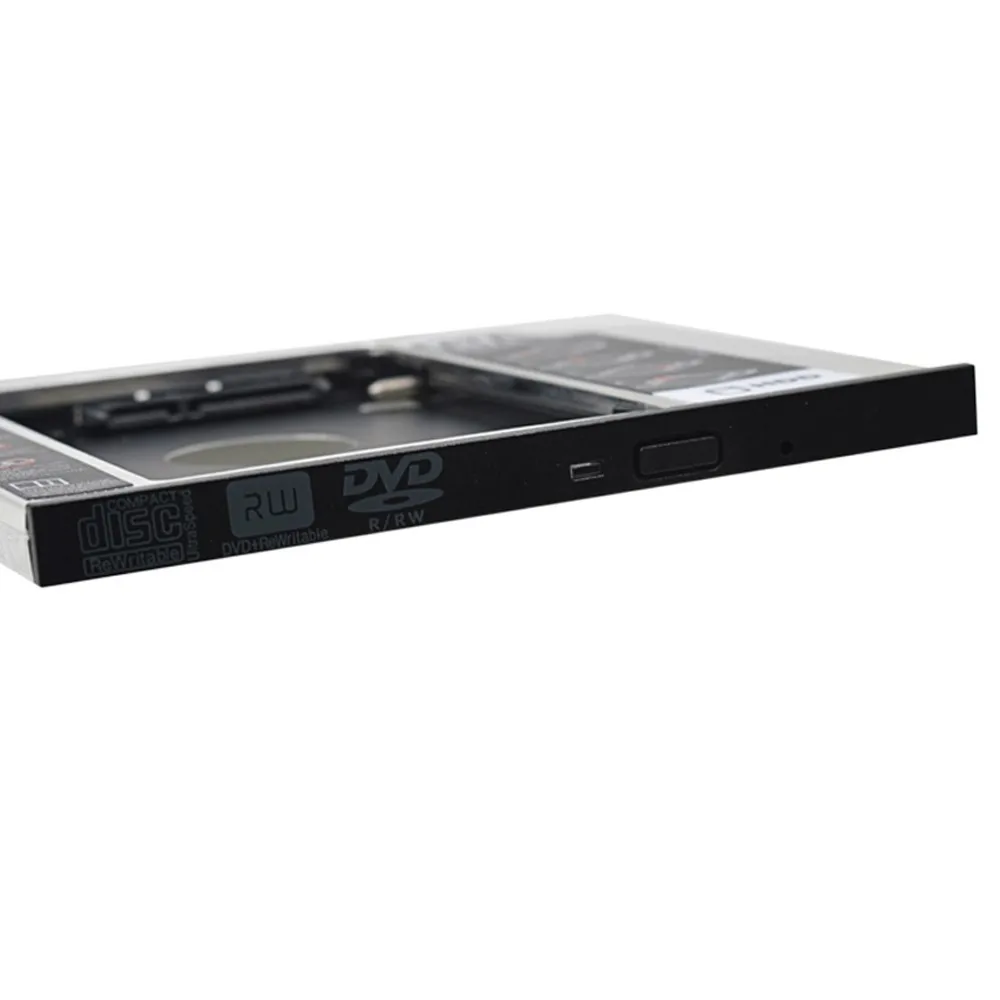 Для ноутбука DVD rom ODD CD OptiBay алюминиевый Универсальный 2nd HDD Caddy 9,5 мм SATA 3,0 2," SSD чехол HDD корпус