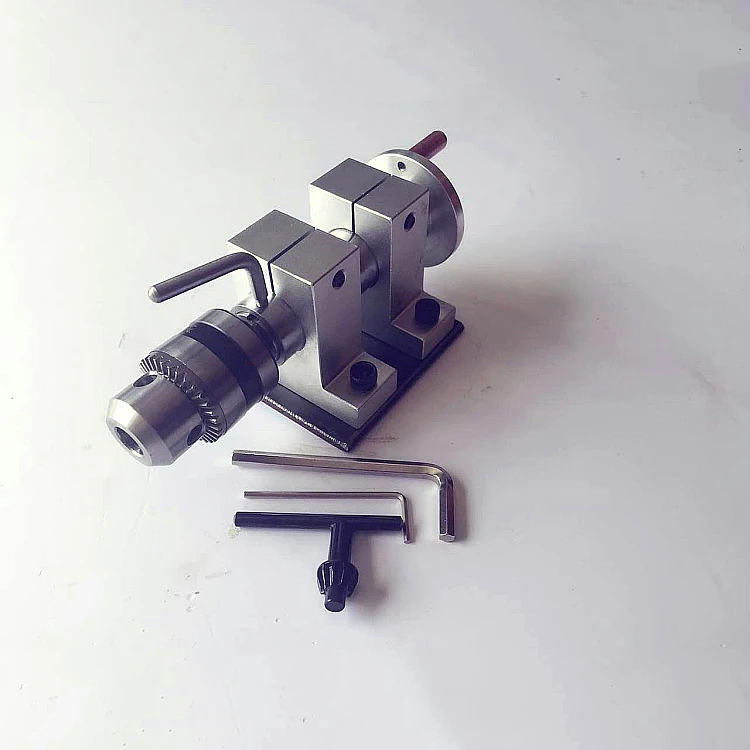 DIY сверлильный задний сток живой центр с базой для токарного станка вращающийся