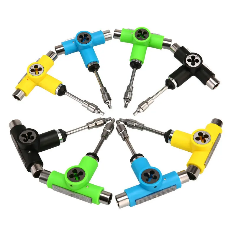 

2019 New Skateboard Tools 1pcs Roller Skate Adjusting Tool L Wrench Black Blue Green Yellow Four Color For Choose Free Shipping