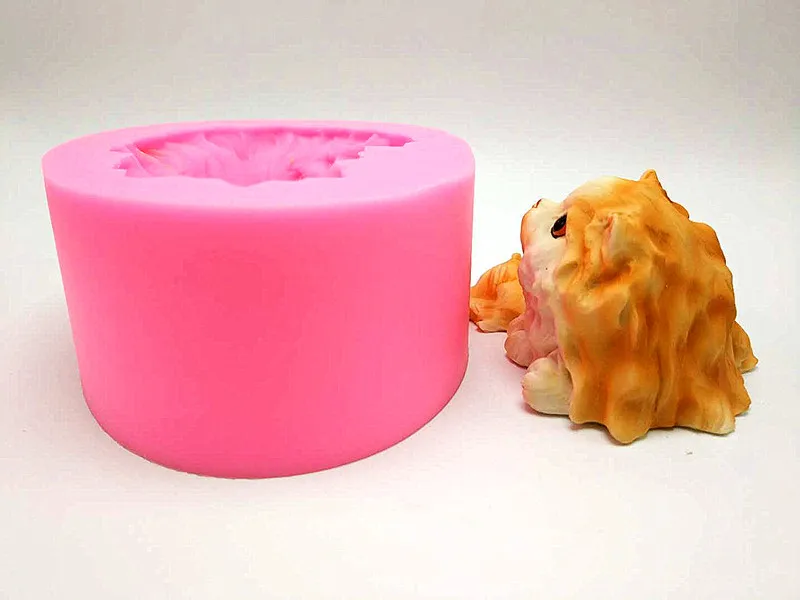 3D персидский кот мусс форма для торта ручная работа свечек и мыла штукатурка