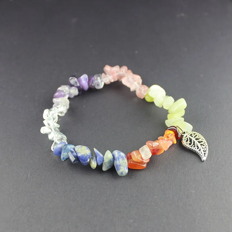 Натуральный камень Кристальные кристаллы браслет чакра лечебный прозрачный из