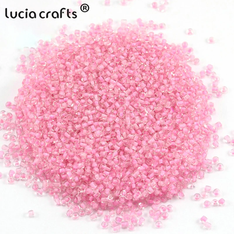 Распродажа! Lucia crafts 50 г/лот 2 мм случайные разноцветные свободные стеклянные бусины Бисер для одежды аксессуары для изготовления ювелирных изделий CH1205
