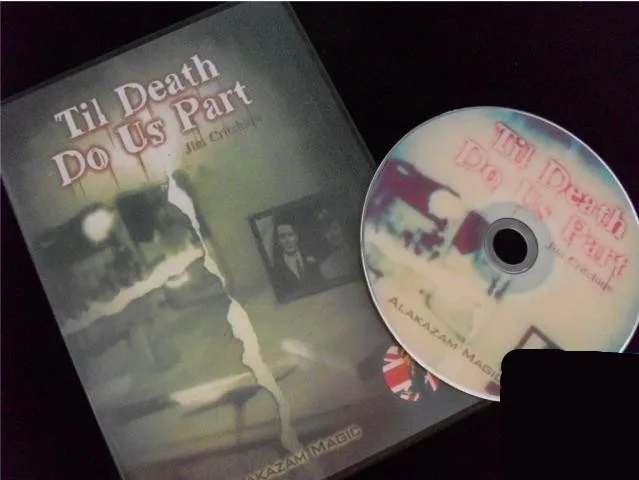 Til Death Do нам Часть Джима Кричлоу(Gimmick+ DVD), умственный крупным планом волшебные карты трюки, реквизит для фокусов, ментализм, пророчество