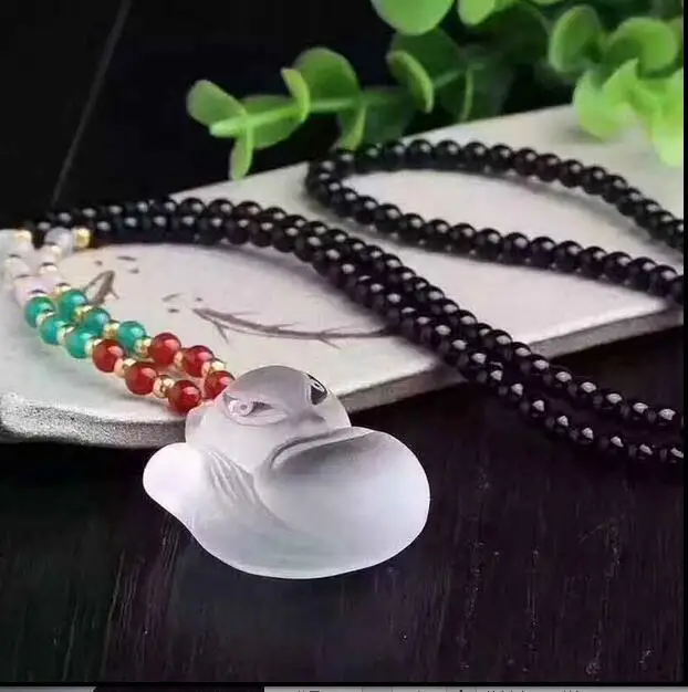ZCD 1212++White crystal fox Pendant Necklace | Украшения и аксессуары