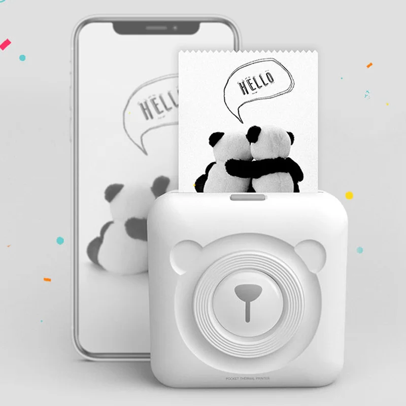 Etmakit 2019 Hot Portable Photo Printer Mini Thermal Label Receipt Bluetooth for Mobile Phone For DOY | Компьютеры и офис