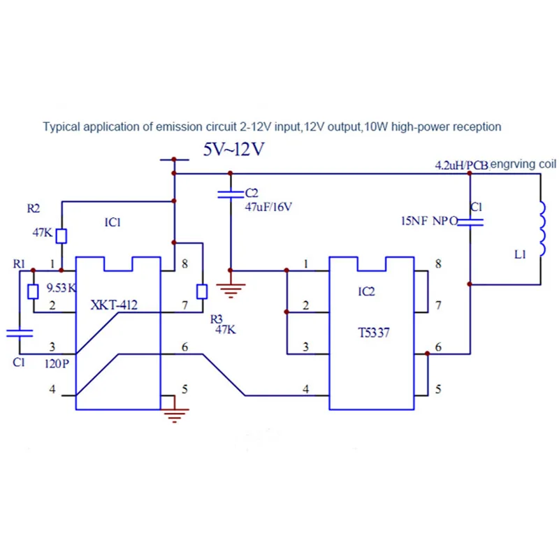 Беспроводной модуль питания PCB Регулируемый Модуль лампы беспроводной