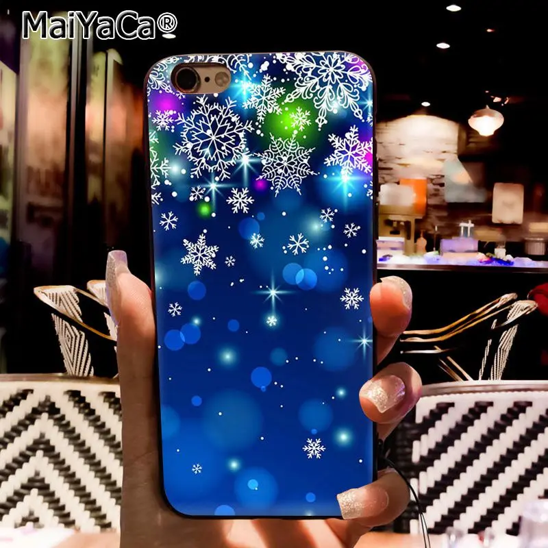 Чехол для телефона MaiYaCa Merry Christmas Снежинка для iphone 11 Pro 11Pro Max 6S 6plus 7 7plus 8 8Plus X Xs MAX 5 5S XR