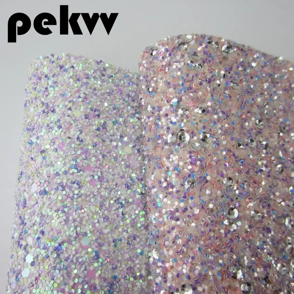 Фиолетовый толстый Блеск Ткань Кожа Для DIY луки A4 лист " x 11,8" 1 шт HD008
