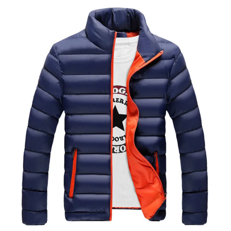 Брендовая мужская куртка, теплое пальто, черная верхняя одежда, Chaquetas Plumas Hombre, зимние мужские куртки, приталенная одежда с воротником-стойкой X624