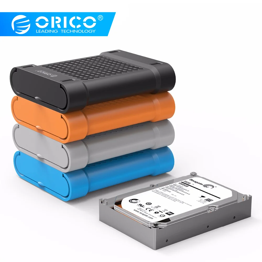ORICO PHS 2,5 дюймов силиконовый защитный бокс/чехол для хранения SSD HDD жесткий диск HDD защитная коробка теплоотвод