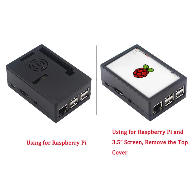 Сенсорный экран для Raspberry Pi 4 3 5 дюйма + чехол из АБС пластика вентилятор радиатор B