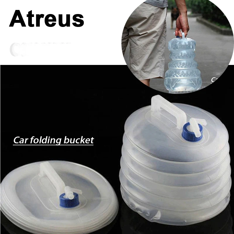 Портативное ведро Atreus для чистки автомобиля складное очистки Lexus Honda Civic Opel astra h j g